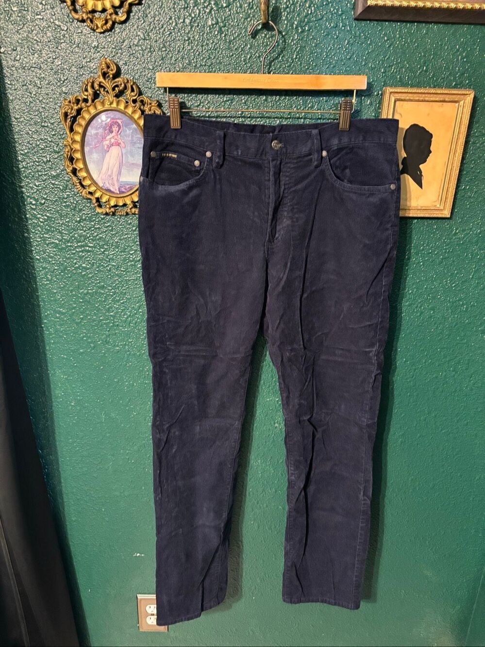 Brooks Brothers Blue Corded Pants Sz 33x32
